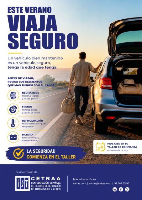FREMM recuerda a los conductores que las vacaciones comienzan con una cita con el taller de confianza