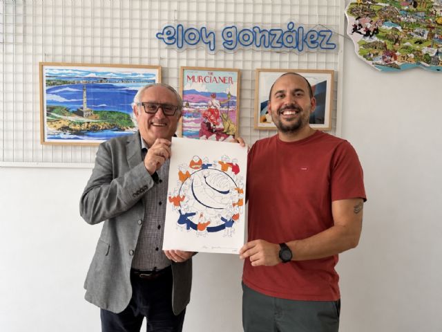 El ilustrador murciano Eloy González crea el cartel de la I Cena Solidaria de Jesús Abandonado, inspirado en el milagro de los panes y los peces