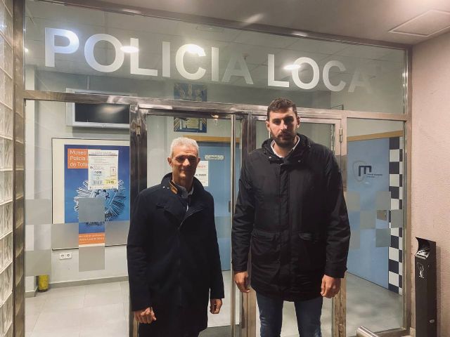 José Ángel Antelo visita Totana y reivindica más seguridad junto a Marcos Cano