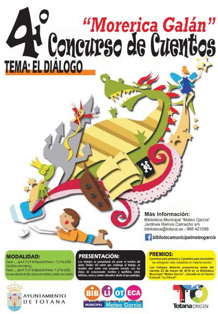 Los trabajos para el IV Concurso Literario 'Morerica Galán', en las modalidades de cuento y poesía, se deben presentar antes del 23 de marzo