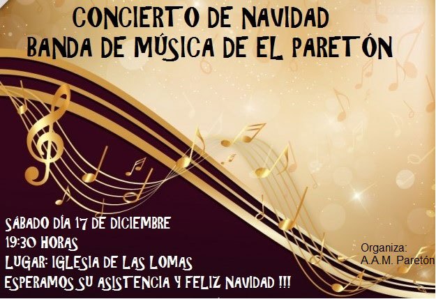 La Banda de Música de El Paretón ofrecerá un concierto de Navidad