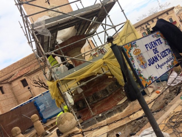 Las obras de restauración de la Fuente Juan de Uzeta se inauguran el próximo 28 de diciembre
