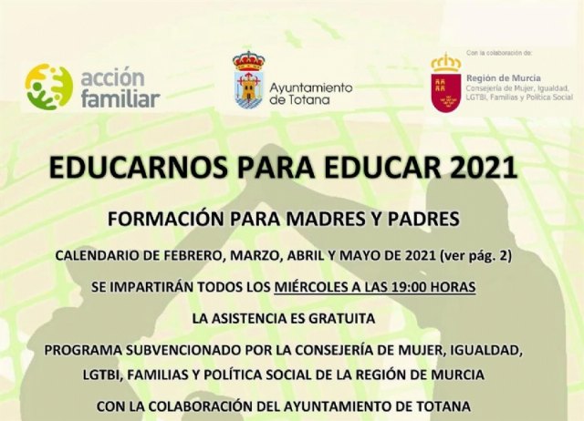 El Servicio Municipal de Prevención de Drogodependencias pone en marcha la segunda edición de la Escuela de Padres on line
