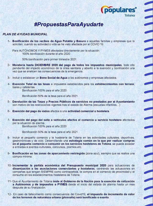El PP lamenta la inacción por parte del alcalde