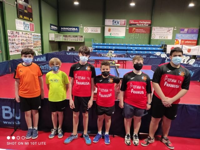 Resultados del Framusa Totana en el II Open Regional de Tenis de Mesa