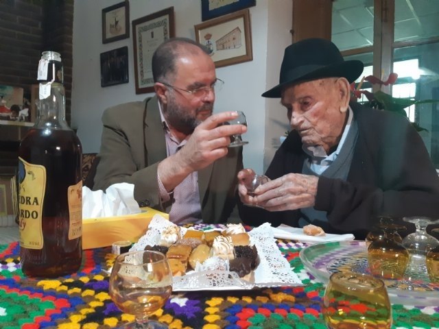 El alcalde transmite el pésame y mensaje de condolencias por el fallecimiento del vecino más longevo e Hijo Adoptivo de la Ciudad de Totana, Juan Tudela Piernas “Tío Juan Rita”