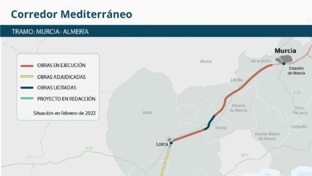 Sando ejecutará las obras de construcción de la plataforma ferroviaria del tramo Totana-Totana, adjudicado por Adif AV