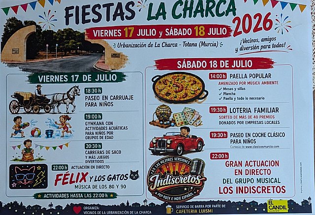 Vuelven las fiestas de la charca a la ciudad de Totana