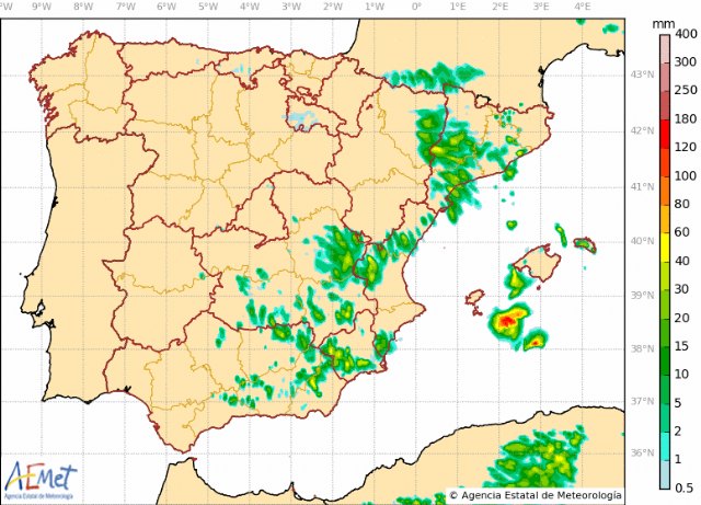 Protección Civil de Totana informa que continúan las fuertes tormentas