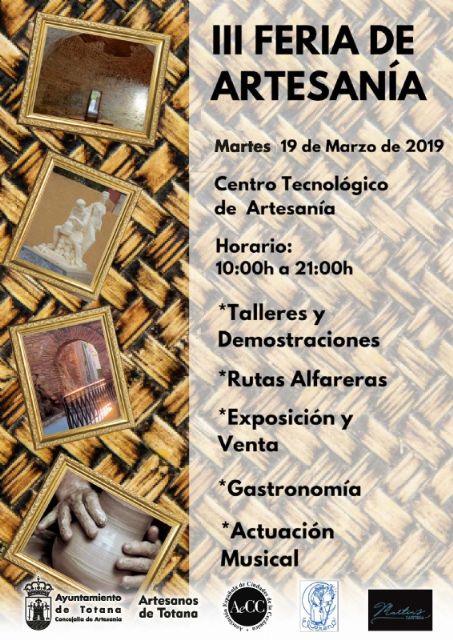 Mañana se celebra la III Feria de la Artesanía en el entorno del Centro Tecnológico de la Artesanía