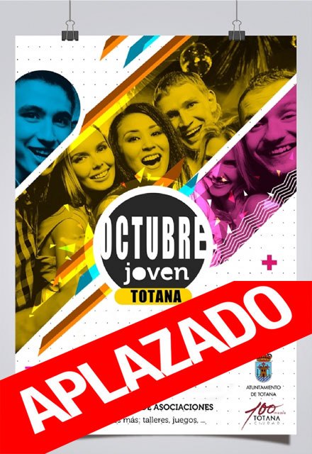 Se aplazan las actividades del programa “Octubre Joven”, previstas para este fin de semana, por la previsión meteorológica de fuertes lluvias