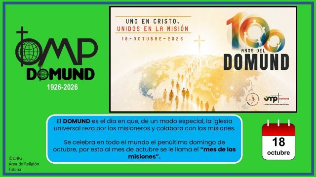 Día del DOMUND 2026. Campaña nº100. Uno en Cristo, unidos en la misión