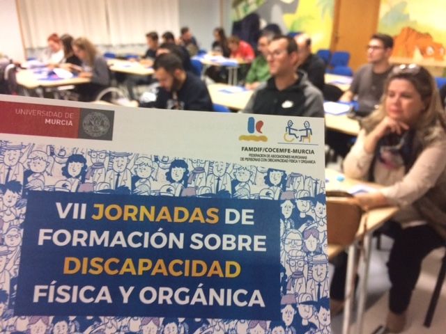 Más de medio centenar de estudiantes participan en las VII Jornadas de Formación sobre Discapacidad Física y Orgánica que se celebran en Totana