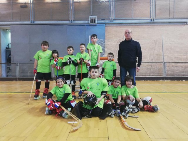 Primera victoria para los benjamines del Club Hockey Patines Totana