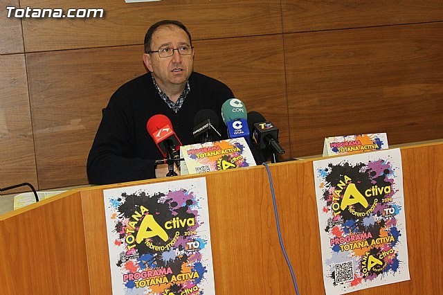 El programa 'Totana Activa' para el período de febrero y marzo incluye más de medio centenar de actividades variadas para todos los públicos