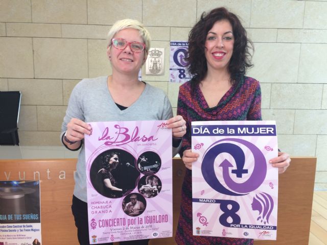 'La Blasa' protagonizará el denominado 'Concierto por la Igualdad'