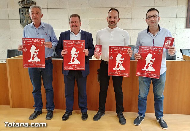 La Fundación La Santa promueve el Camino Eulaliense Totana-Mérida, que consta de 674 kilómetros divididos en treinta etapas