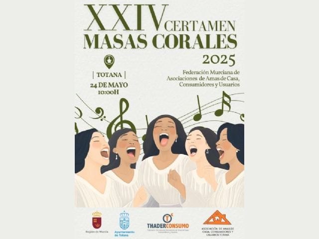 Totana acoge este sábado el XXIV Certamen de Masas Corales