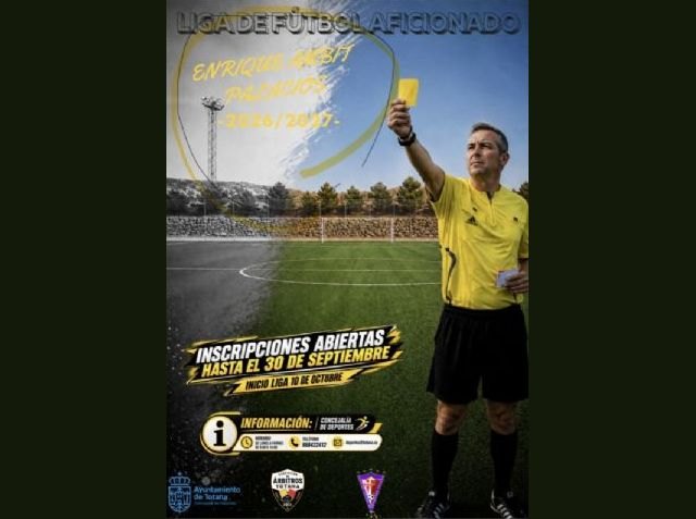 Se abre el plazo de inscripción para competir en la Liga de Fútbol Aficionado 2026/2027