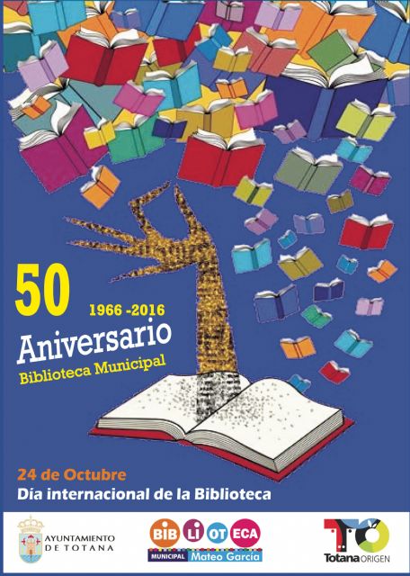El próximo lunes, 24 de octubre, tendrá lugar un programa de actividades con motivo del 50 aniversario de la Biblioteca 'Mateo García'