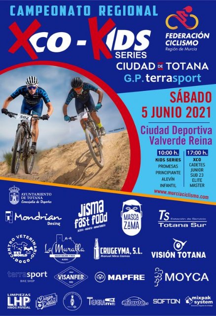 Totana albergará al sábado 5 de junio por primera vez el Campeonato Regional de XCO (BTT modalidad Rally Olímpica)