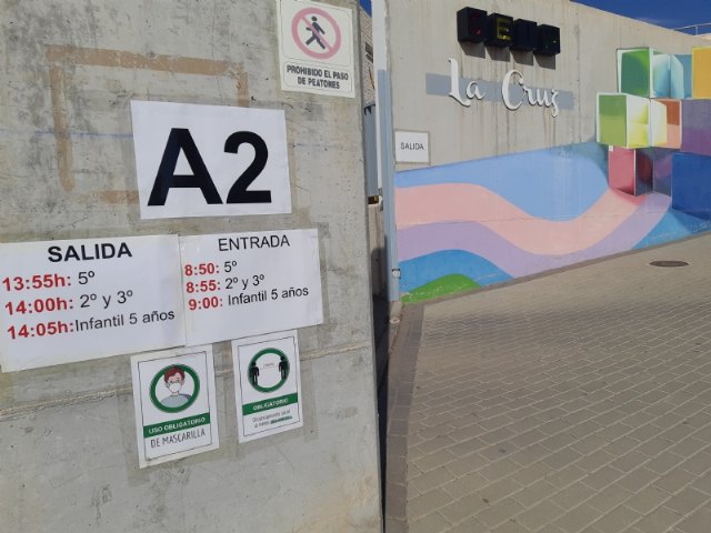 Más de 6.130 alumnos se incorporan mañana a las clases de forma presencial en los diferentes niveles de enseñanza en todo el municipio después de siete meses