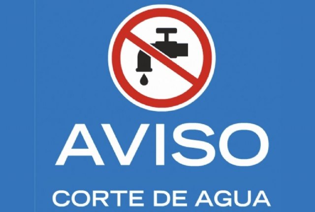 Se cortará el suministro de agua potable en los barrios altos del casco urbano de Totana este miércoles