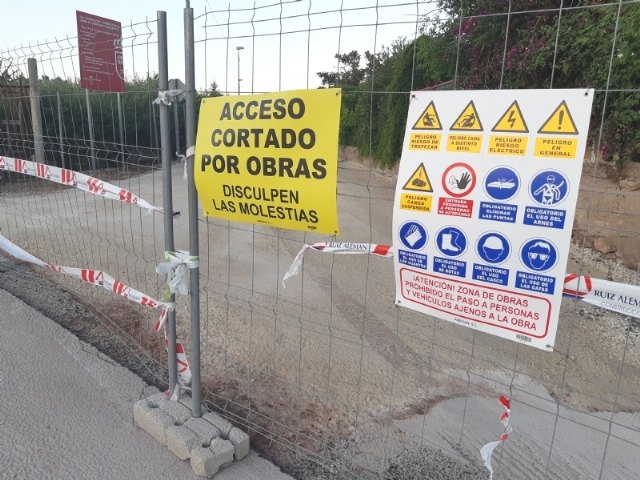 Las obras de rehabilitación del Camino del Cementerio se prolongarán durante varios días, obligando a cortar al tráfico de dicha infraestructura