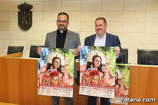 Se presenta el programa de actos religiosos de las fiestas patronales de Santa Eulalia 2017