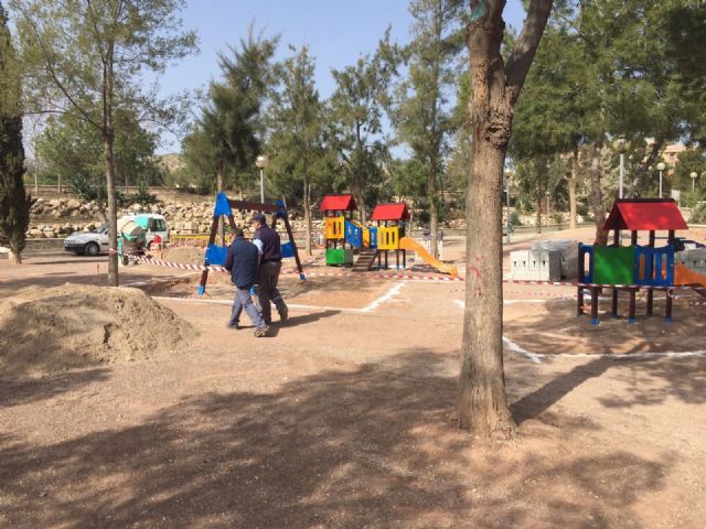 Las obras de remodelación del jardín 'Diego Manzano', en el barrio de la Era Alta, finalizarán la próxima semana