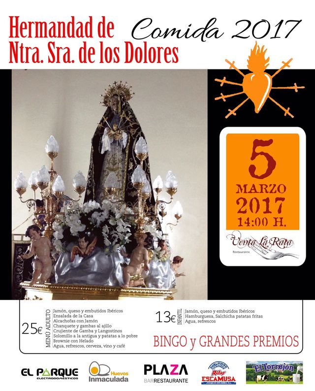 La Hermandad de Ntra. Sra. de los Dolores organiza una comida