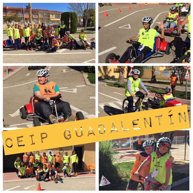 Alumnos del CEIP 'Guadalentín' de El Paretón participan en las sesiones del programa de Educación Vial que promueve la Policía Local