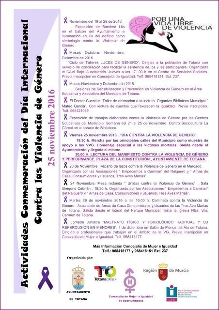 Organizan una marcha, un performance y la lectura de manifiesto este viernes, 25-N