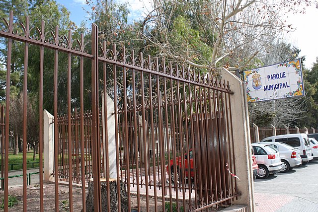 Se cierra hoy el parque municipal 'Marcos Ortiz” para evitar accidentes como consecuencia de los efectos por las fuertes rachas de viento