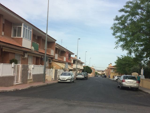 Finalizan las obras de pavimentación en la calle Moratalla, en el barrio de San Francisco, incluidas en el POS del 2017