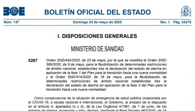 Toda la provincia de Murcia excepto el municipio de Totana pasa a la fase 2