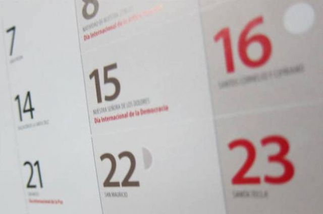 Proponen el 7 de enero y el 10 de diciembre como las dos festividades locales para el año 2020