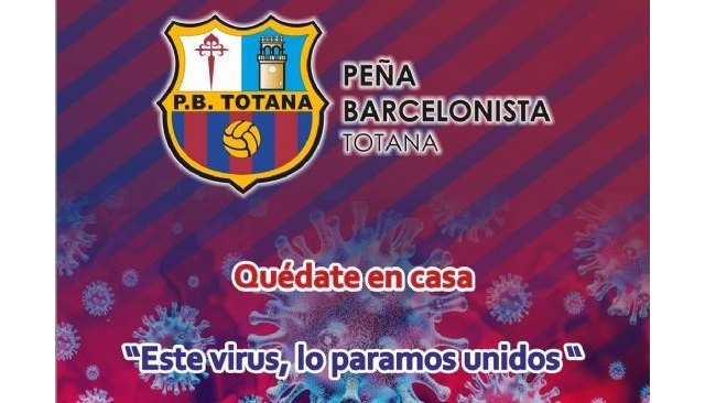 La Peña Barcelonista de Totana colabora con personas y familias en riesgo de exclusión social con motivo del COVID 19