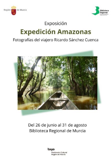 La Biblioteca Regional acoge una muestra de fotografías del murciano que emuló la primera exploración del Amazonas