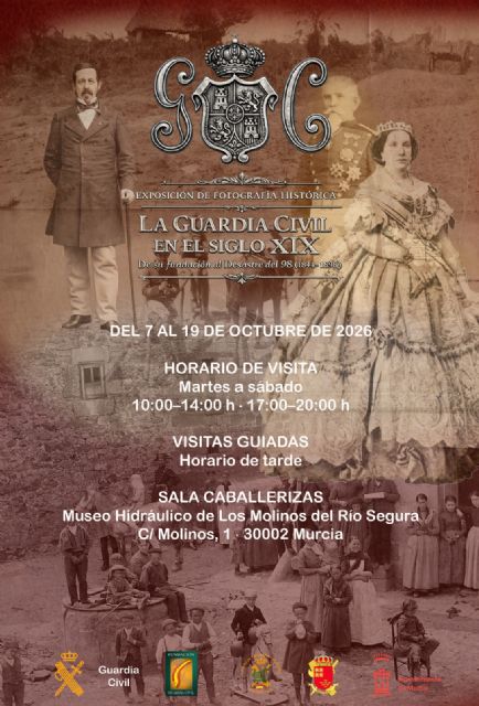 La Guardia Civil pone en marcha en Murcia la exposición de fotografía 'La Guardia Civil en el siglo XIX, de su fundación al desastre del 98'