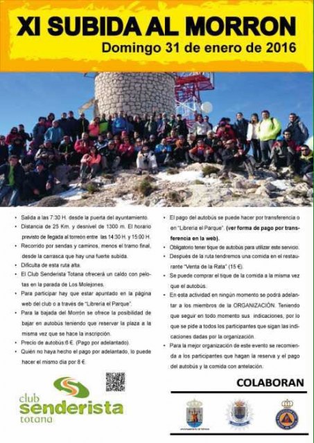 El próximo domingo tendrá lugar la XI subida al Morrón