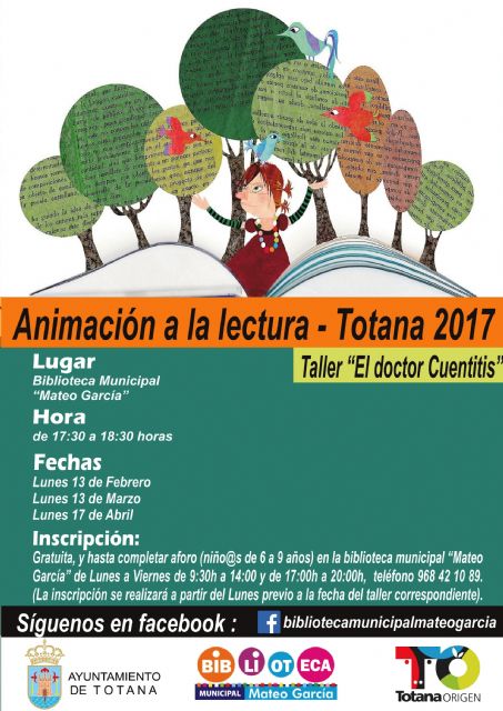 Próximas citas del Taller de Animación a la Lectura 'Doctor Cuentitis'