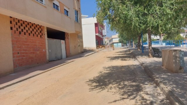 Hoy finalizan las obras de instalación de redes de agua en la calle Alfonso Muñoz Sánchez, ubicada junto al recinto ferial
