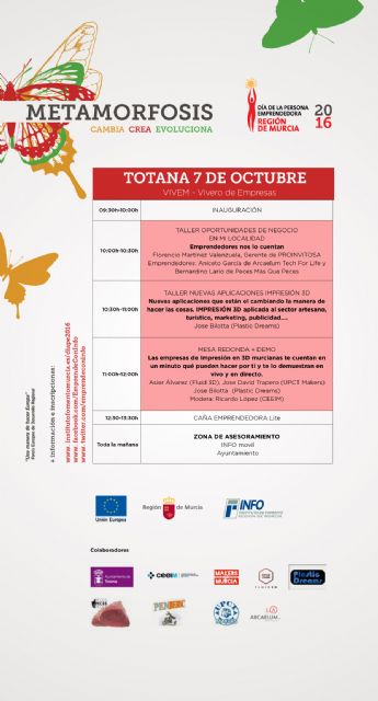 Se organiza una 'Jornada sobre oportunidades de negocio y nuevas aplicaciones en impresión 3D' el próximo 7 de octubre en el Vivero de Empresas