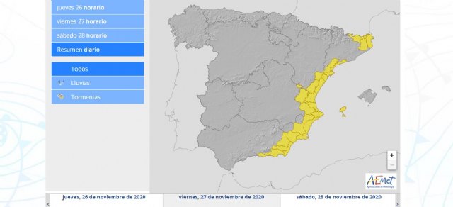 Primer avance sobre la situación de inestabilidad meteorológica que se presenta para los próximos días