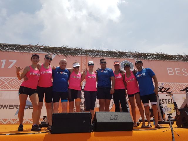 Socios y amigos del centro deportivo Move de Totana participaron en el 'Desafio Bestcycling 2017'