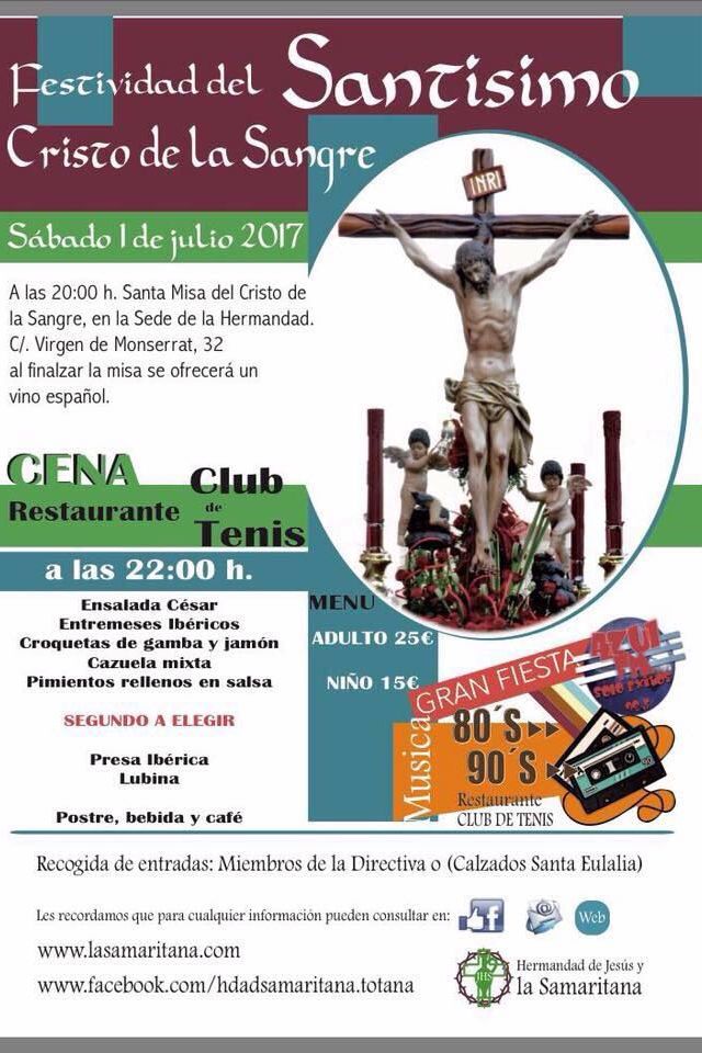 La Hermandad de Jesús y la Samaritana celebrará la festividad del Santísimo Cristo de la Sangre el próximo sábado