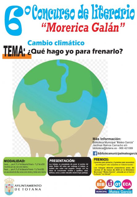 Se convoca el VI Concurso Literario 'Morerica Galán'