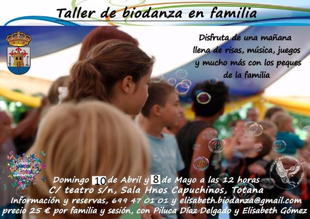 Biodanza con Familia el domingo 8 de mayo en Totana