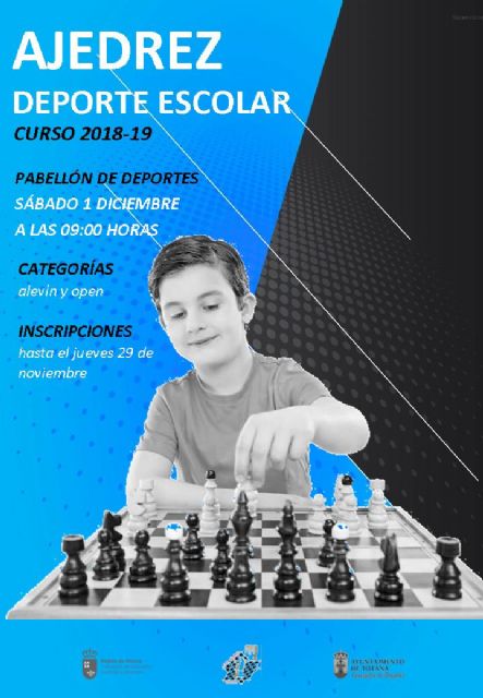 La Fase Local de Ajedrez de Deporte Escolar tendrá lugar este sábado